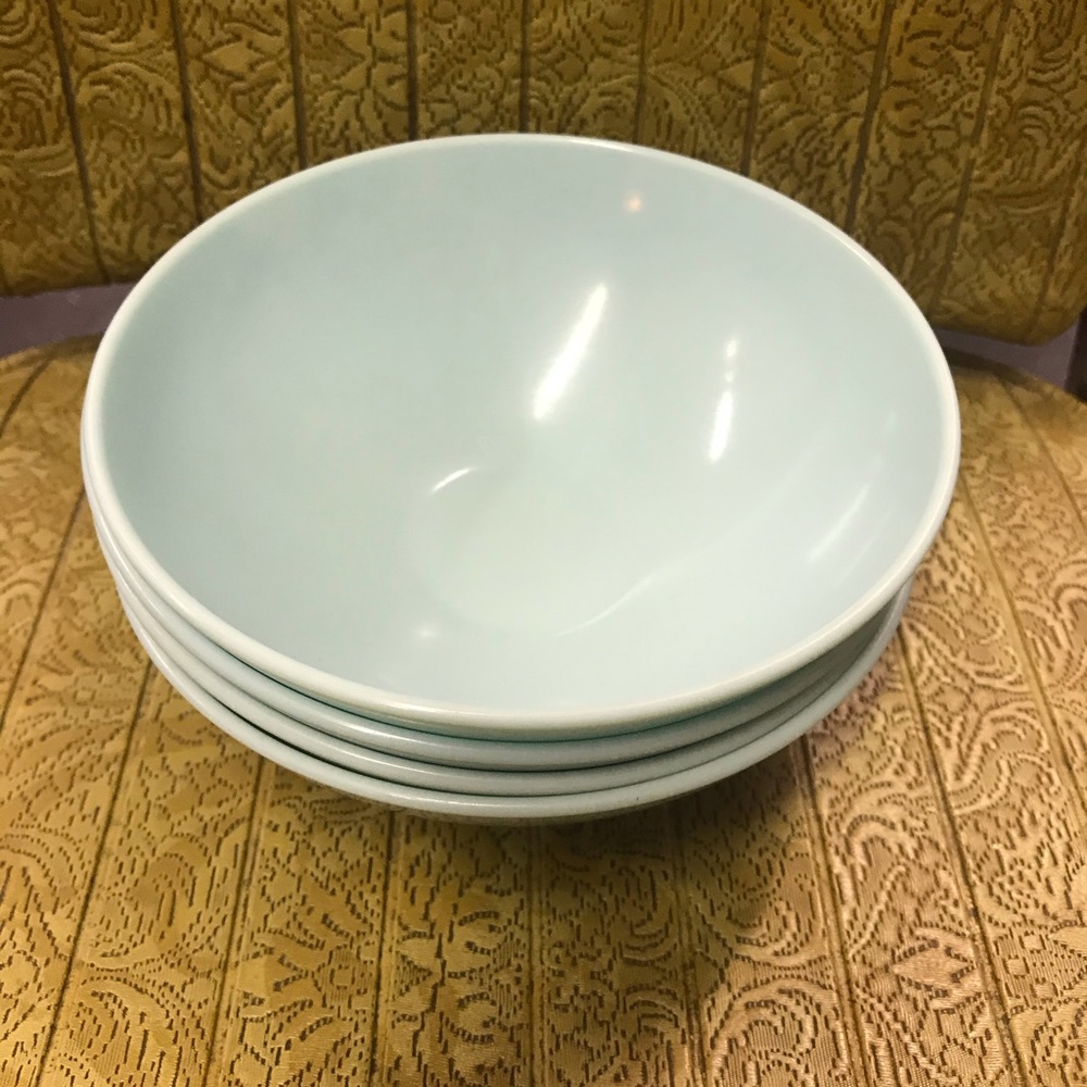 4 Vintage Blue/Green Sun Valley MELMAC Bowls